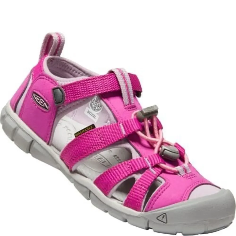 Keen Big Kids' Seacamp II CNX Water Sandal Water Shoe Very Berry/Dawn Pink Size